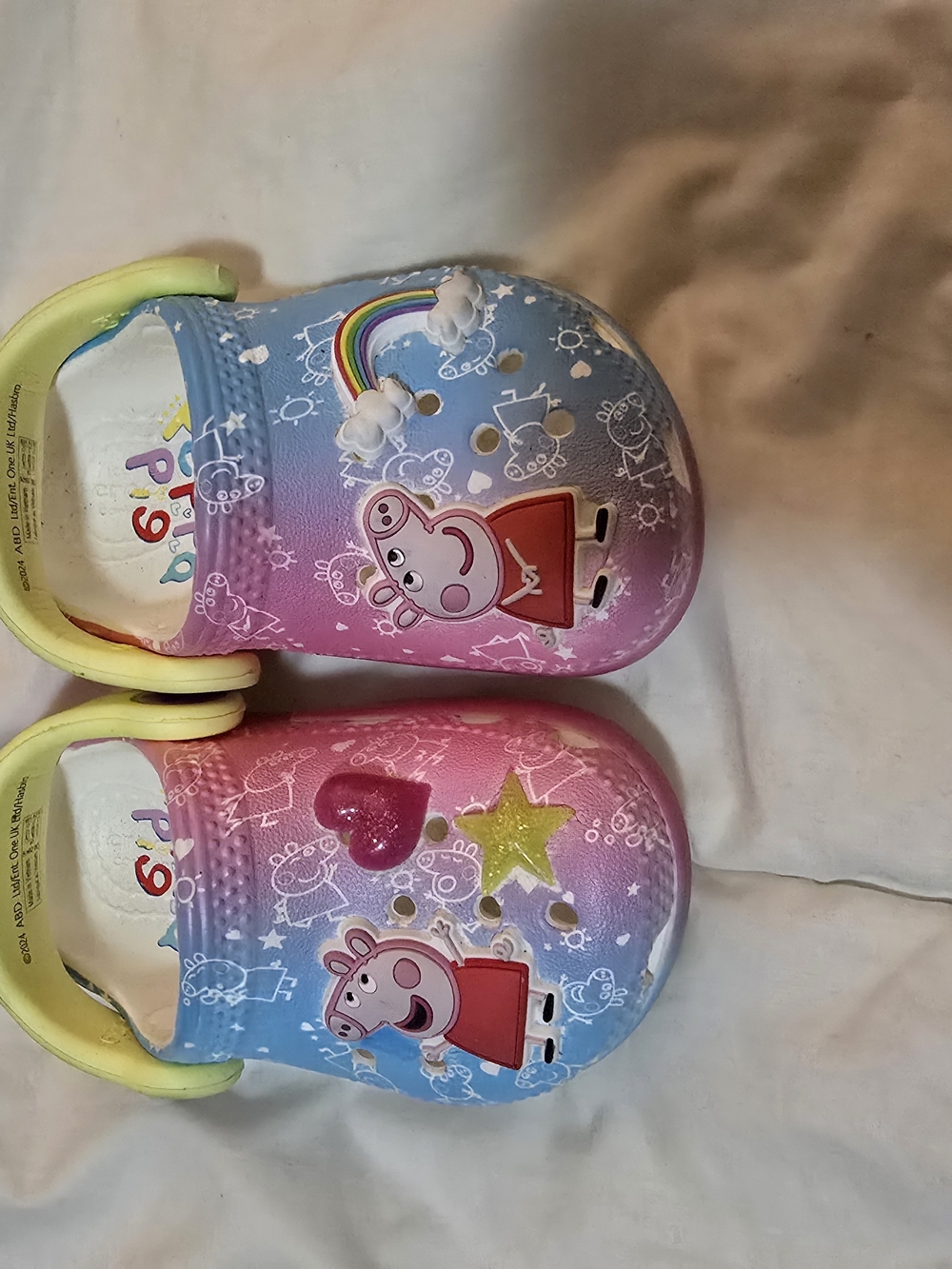 Crocs Kids Classic Peppa Pig Clogs Pink - Toddler Size C4
